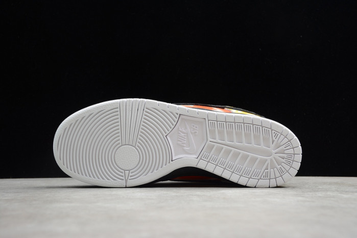 nike sb dunk low raygun tie-dye black bq6832-001